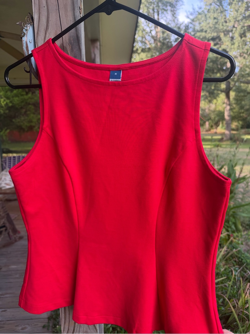 Old Navy Red Women's Peplum Top